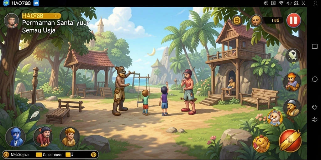 Tampilan gameplay HAO788 yang menyenangkan dan penuh warna.