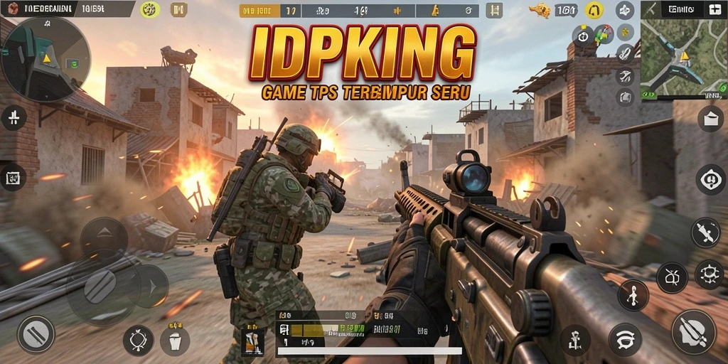 Screenshot permainan IDPKING menampilkan aksi pertempuran yang intens dan seru.