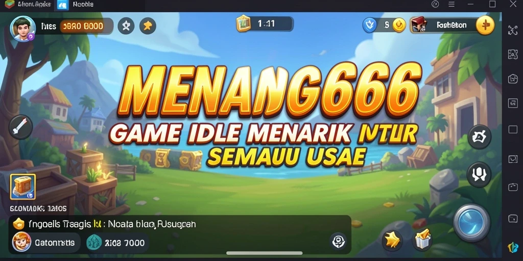 Tangkapan layar gameplay MENANG666 yang menunjukkan aksi karakter dalam game Idle.