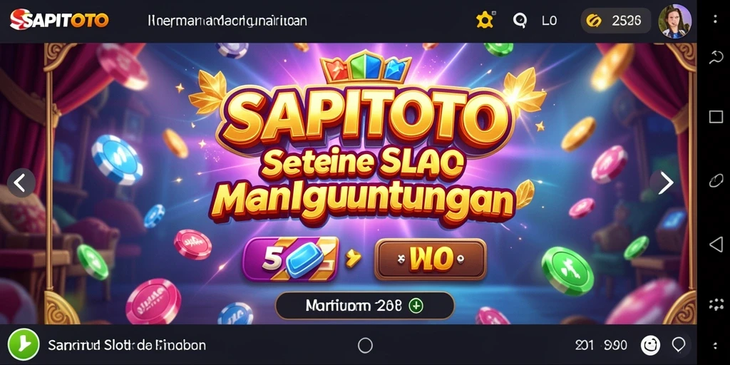 Tampilan gameplay seru dan menarik dari SAPITOTO yang penuh warna.