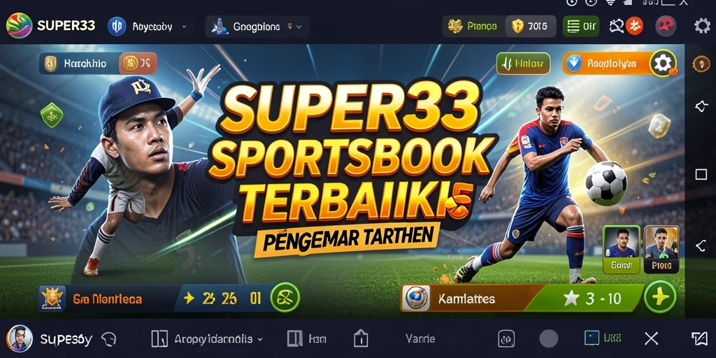 Tampilan gameplay olahraga yang menarik di aplikasi SUPER33.